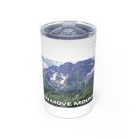 Faith Can Move Mountains Vacuum Insulated Tumbler | 11oz Travel Mug | Christian Gifts for Women Men | Faith Based Gifts