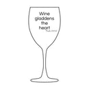 Engraved Wine Glass - Wine Gladdens The Heart Psalm 104:15 - Christian Gifts For Women Men