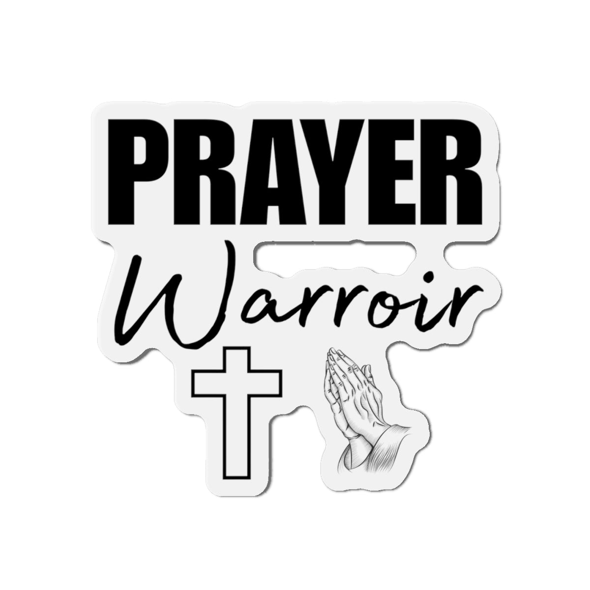 Prayer Warrior Fridge Magnet - Christian Gifts for Women Faith Gifts for Men
