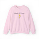 Embroidered Saved By Grace Ephesians 2:8-9 Unisex Heavy Blend Crewneck Sweatshirt