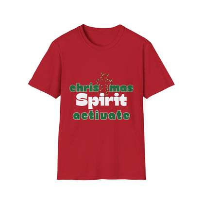 Christmas Spirit Activate Christmas shirt for women men holiday shirt