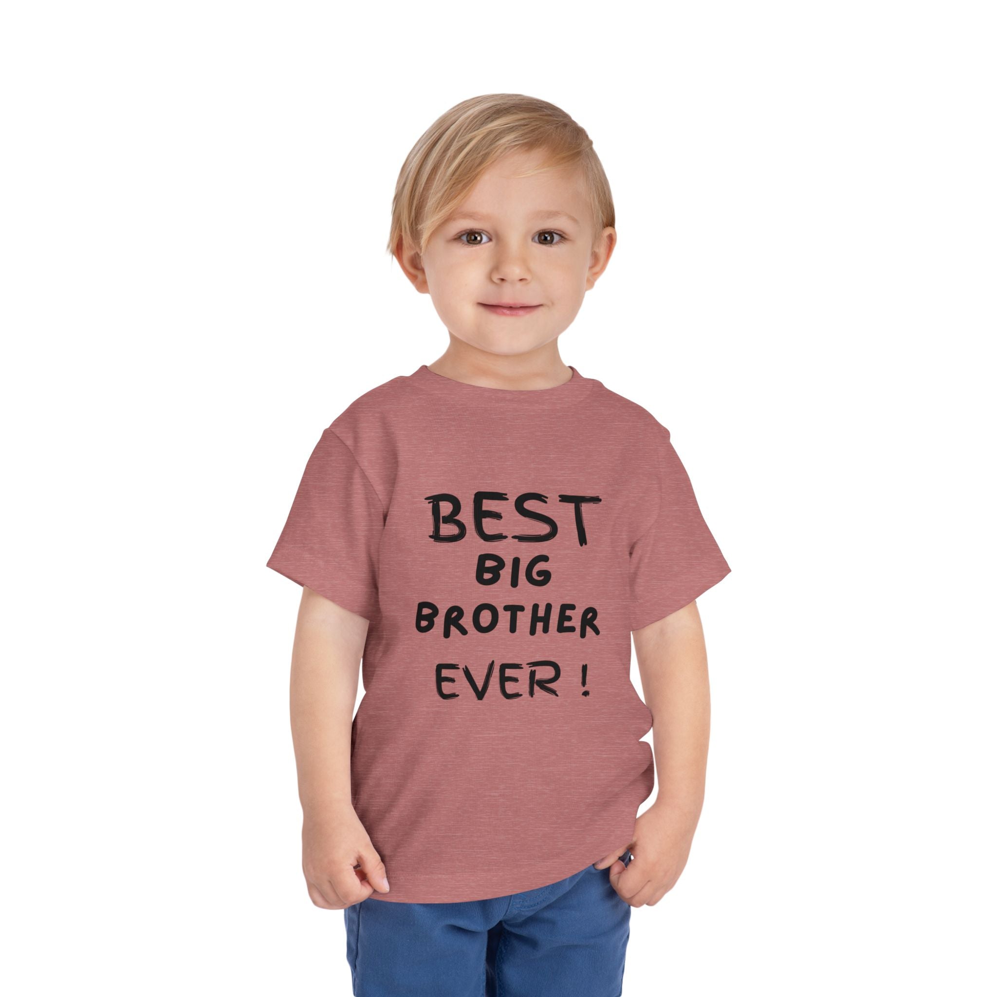 Best Big Brother Ever Toddler Tee, Cute Kids Shirt, Sibling Gift, Birthday Gift for Toddlers, Family Matching Tee, Baby Shower Present