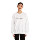 Embroidered Believe John 3:16 Unisex Heavy Blend Crewneck Sweatshirt