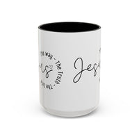 Jesus Coffee Mug – Script Faith Mug with “Jesus: The Way • The Truth • The Life” – Inspirational Religious Gift