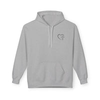 Jesus Has My Back Fleece Hoodie, Cozy Unisex Sweatshirt, Faith-Based Apparel, Perfect Gift for Christians