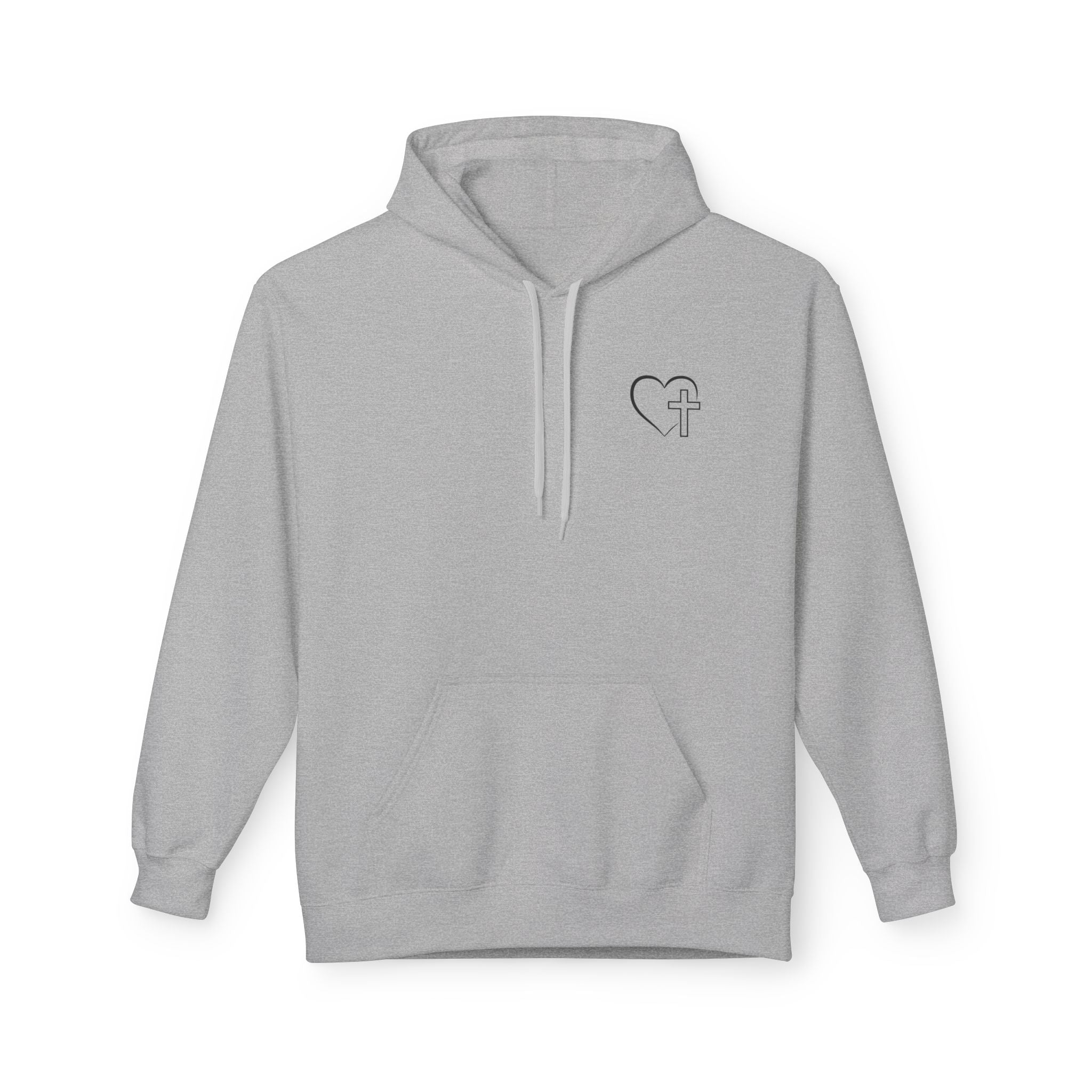 Jesus Has My Back Fleece Hoodie, Cozy Unisex Sweatshirt, Faith-Based Apparel, Perfect Gift for Christians