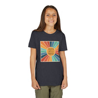 Youth Tee — 'Created With A Purpose' Retro Sunburst Kids T-Shirt