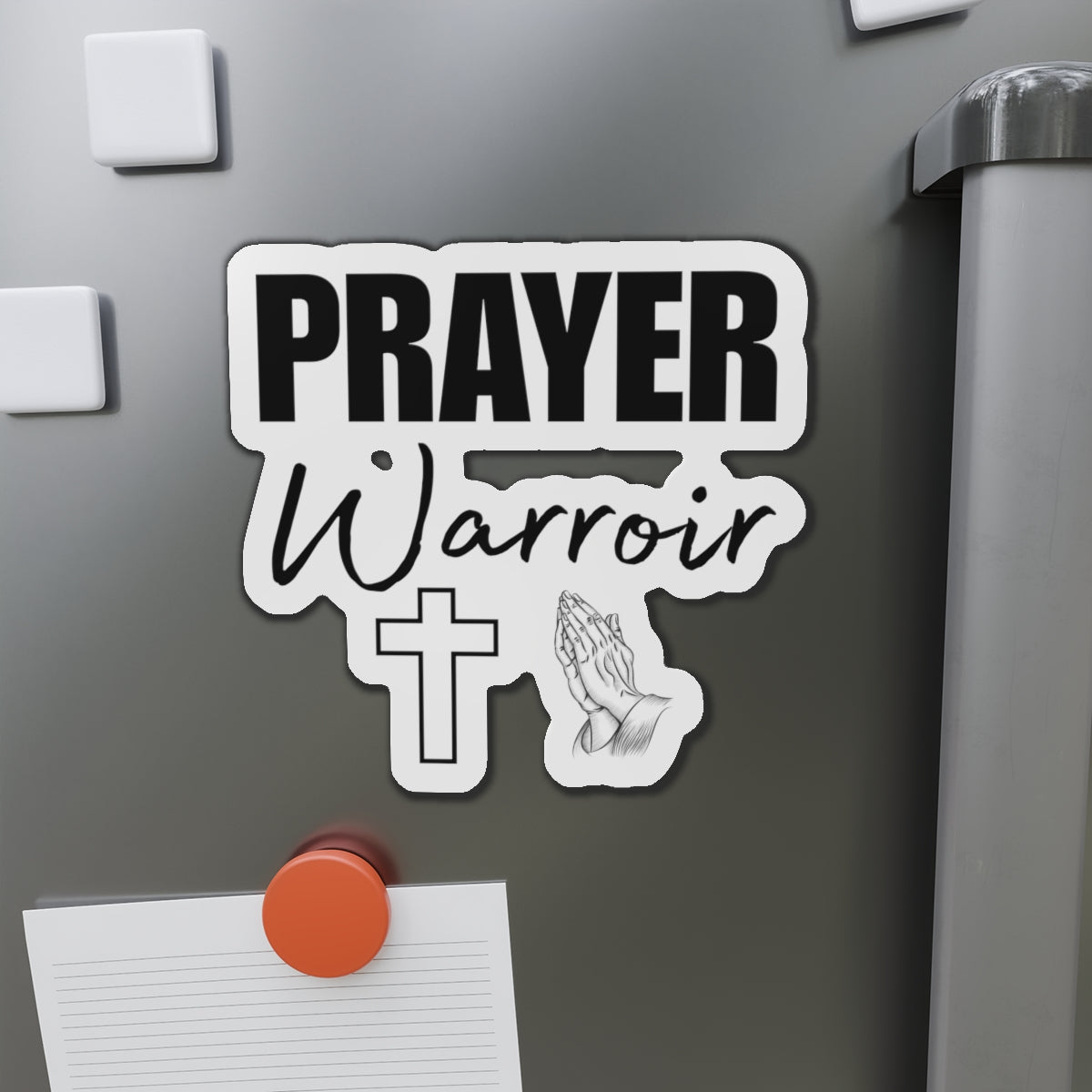 Prayer Warrior Fridge Magnet - Christian Gifts for Women Faith Gifts for Men