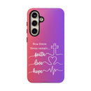 Samsung Faith, Love & Hope Gradient Phone Case — 'Now These Three Remain' Christian Protective Case