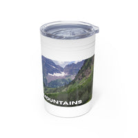 Faith Can Move Mountains Vacuum Insulated Tumbler | 11oz Travel Mug | Christian Gifts for Women Men | Faith Based Gifts