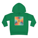 Toddler Hoodie — "Created With A Purpose" Retro Sunburst Pullover