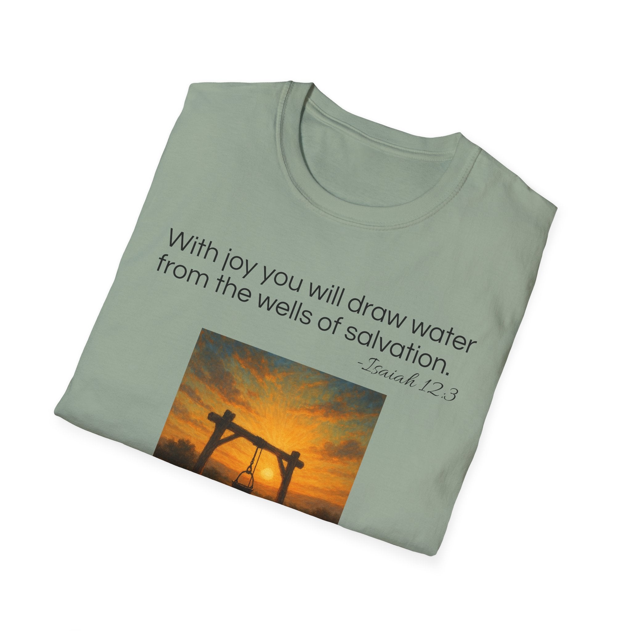Isaiah 12:3 T-Shirt | Perfect for Faith and Everyday Wear,