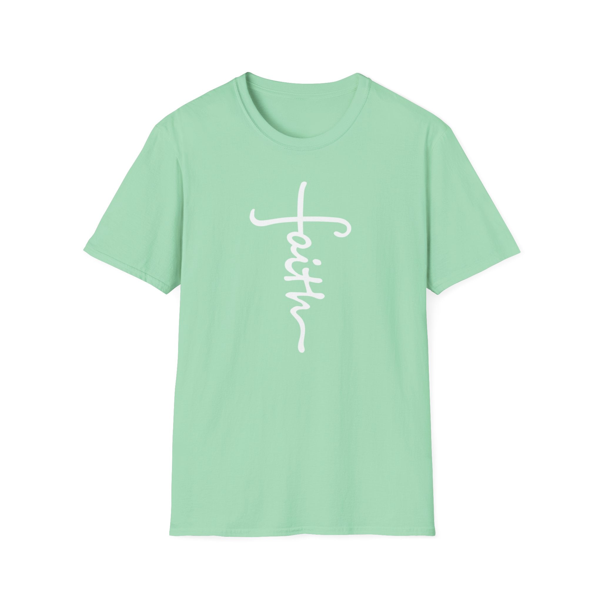 Faith Unisex Softstyle T-Shirt | Christian Shirts for Women Men - Faith Based Gifts