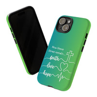 iPhone - 'Faith Love Hope' Christian Cross Protective Cover