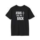 Back design - Jesus Has My Back T-Shirt — Christian Faith Cross Tee