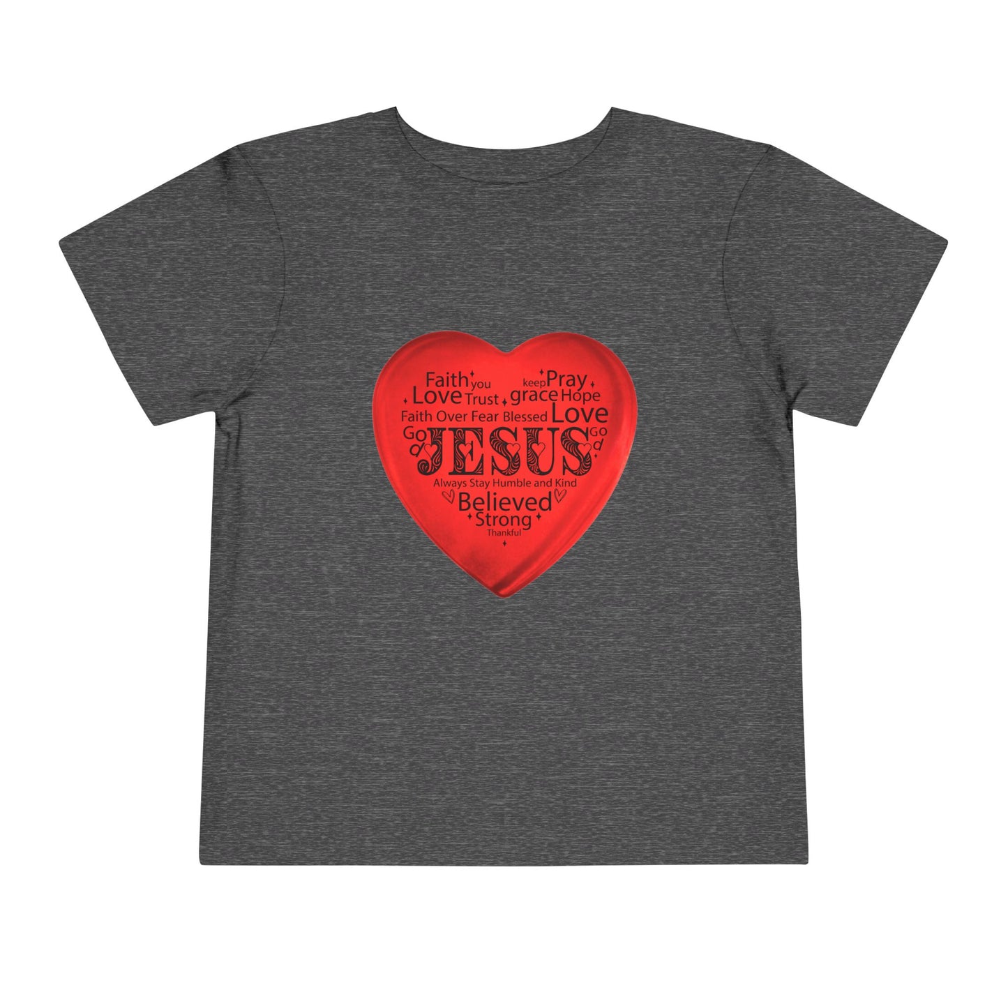 Jesus T-Shirt Christian Shirt for Toddlers Short Sleeve Tee Christian Toddler Christmas Shirt