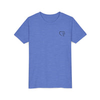 Back design - Youth Tee - "Jesus Has My Back" Christian Faith Shirt