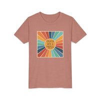 Youth Tee — 'Created With A Purpose' Retro Sunburst Kids T-Shirt