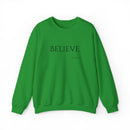 Embroidered Believe John 3:16 Unisex Heavy Blend Crewneck Sweatshirt