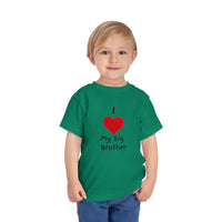 I Heart My Big Brother Short Sleeve Tee Christmas Shirt for Family