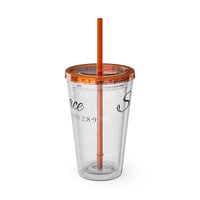 Saved By Grace Water Tumbler - Christian Gifts for Women Men - Faith Based Gifts