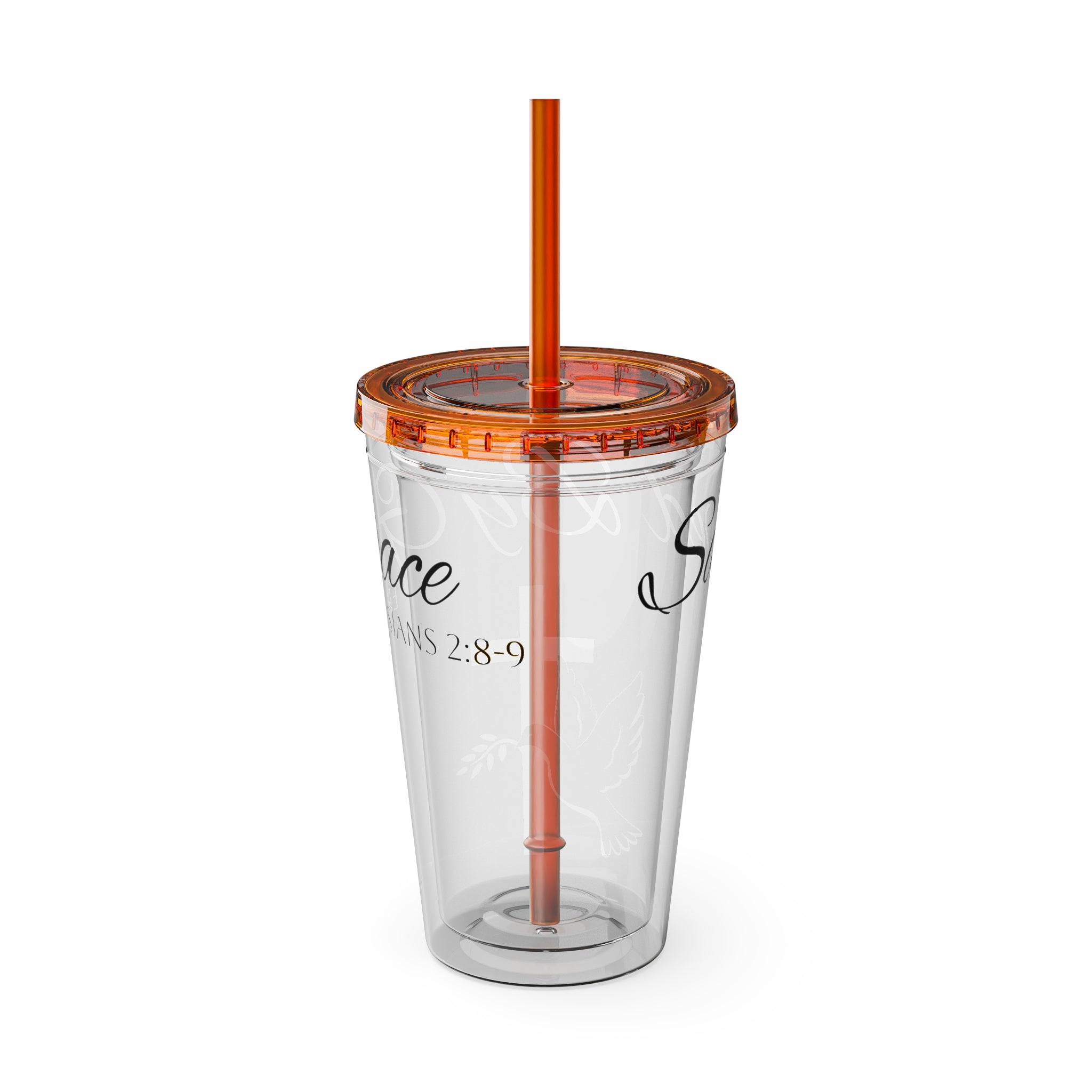 Saved By Grace Water Tumbler - Christian Gifts for Women Men - Faith Based Gifts