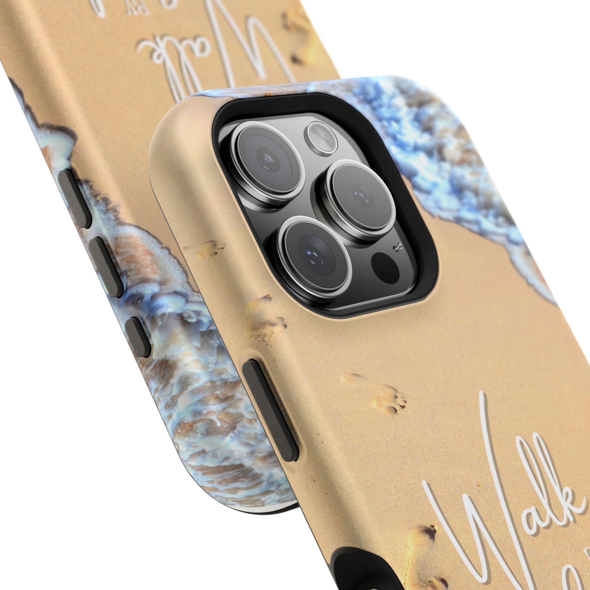 iPhone Inspirational Magnetic Phone Case, Unique Phone Accessories, Faith-Based Gifts, Coastal Vibes, Walk by Faith Design