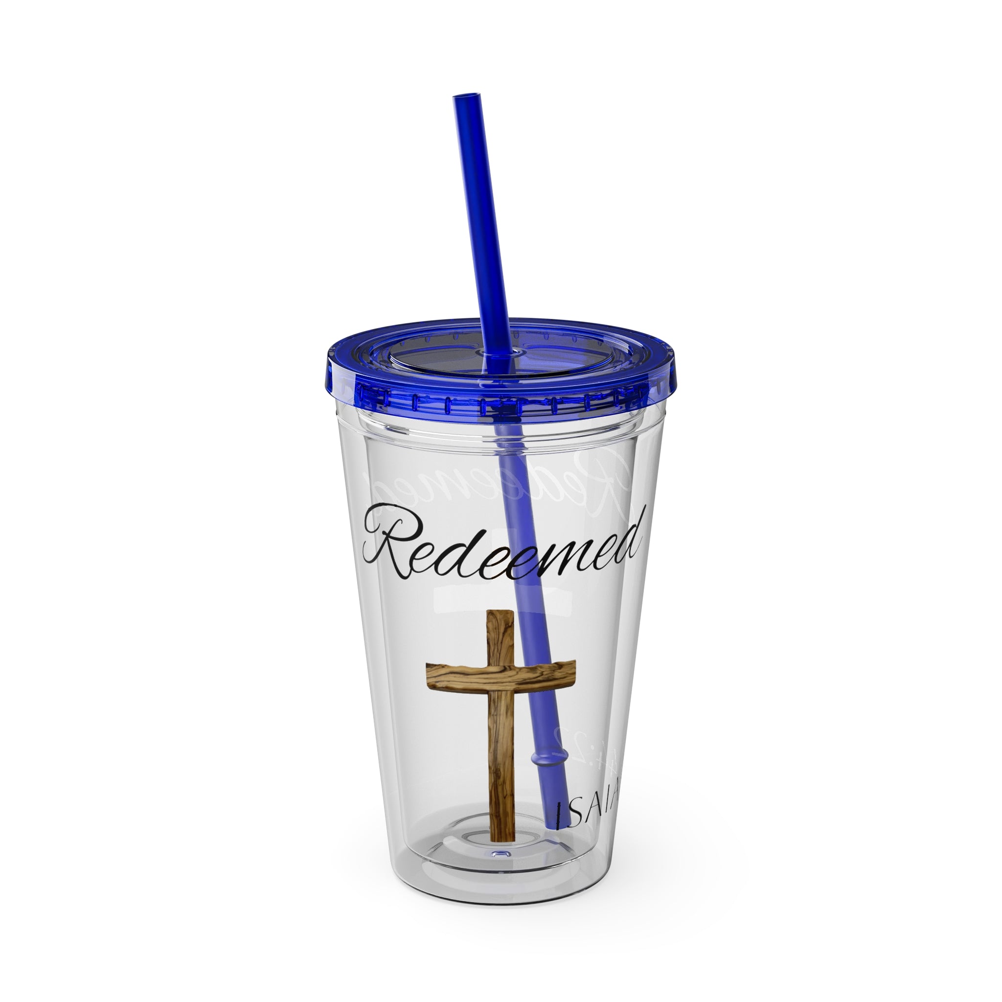 Redeemed Water Tumbler - Christian Gifts for Women Men - Faith Based Gifts