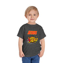 Toddler Tee - "Jesus Is My Superhero" Comic-Style Christian Shirt