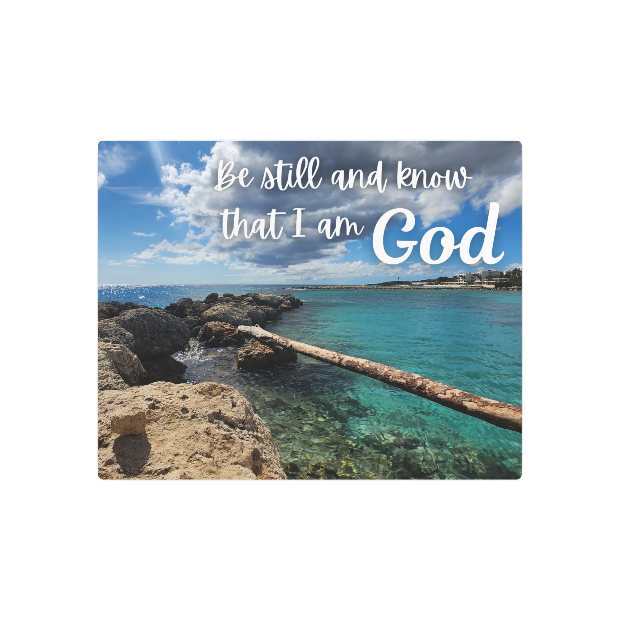 Faith Wall Art - Psalm 46:10 - Metal - Inspirational Wall Art Print Christian Gifts for Women Men