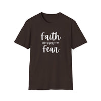 Faith Over Fear Unisex Softstyle T-Shirt | Christian Shirts for Women Men - Faith Based Gifts