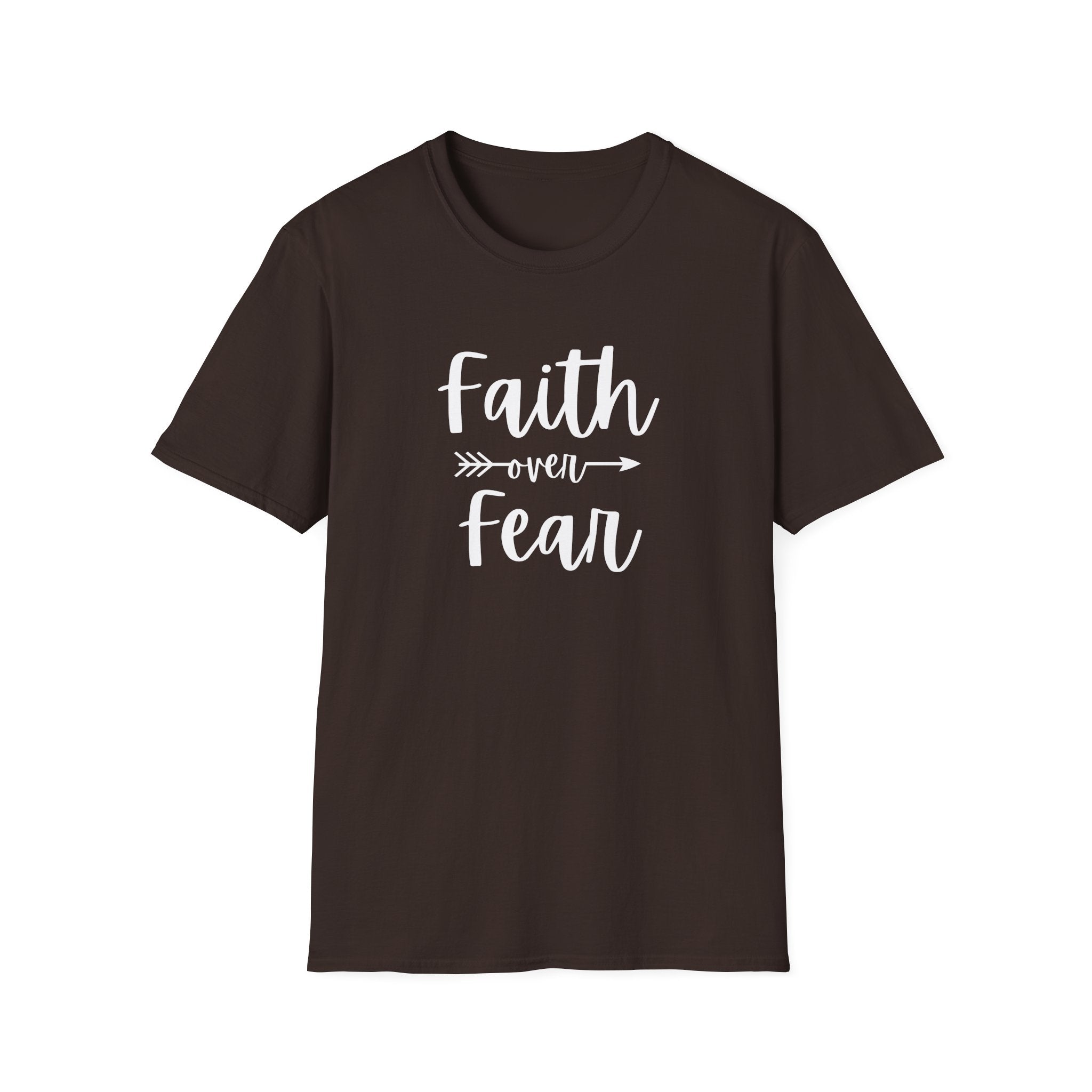 Faith Over Fear Unisex Softstyle T-Shirt | Christian Shirts for Women Men - Faith Based Gifts