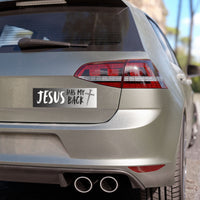 Jesus Has My Back Car Magnet — Faith-Based Christian Cross Magnetic Decal