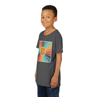 Youth Tee — 'Created With A Purpose' Retro Sunburst Kids T-Shirt