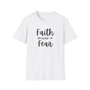 Faith Over Fear Unisex Softstyle T-Shirt | Christian Shirts for Women Men - Faith Based Gifts