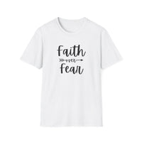 Faith Over Fear Unisex Softstyle T-Shirt | Christian Shirts for Women Men - Faith Based Gifts