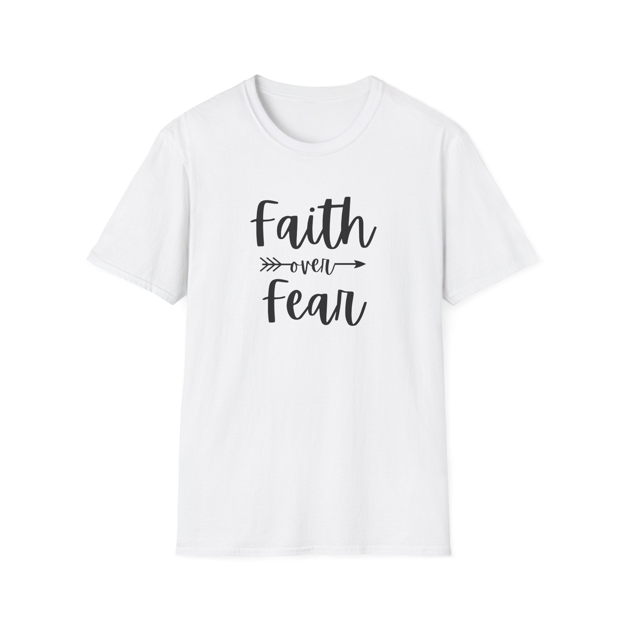 Faith Over Fear Unisex Softstyle T-Shirt | Christian Shirts for Women Men - Faith Based Gifts
