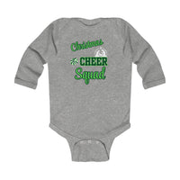 Infant Long Sleeve Bodysuit - "Christmas Cheer Squad" Baby Holiday Onesie