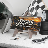 Jesus Take the Wheel Christian Vanity Plate