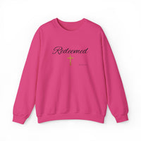 Embroidered Redeemed Psalm 77:15 Unisex Heavy Blend Crewneck Sweatshirt