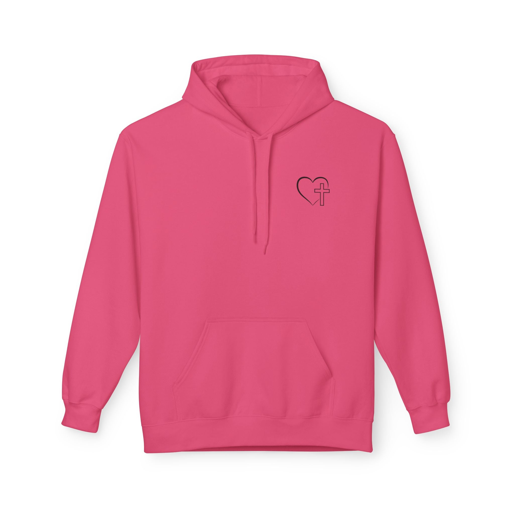 Jesus Has My Back Fleece Hoodie, Cozy Unisex Sweatshirt, Faith-Based Apparel, Perfect Gift for Christians