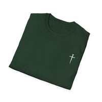 Back design - Jesus Has My Back T-Shirt — Christian Faith Cross Tee