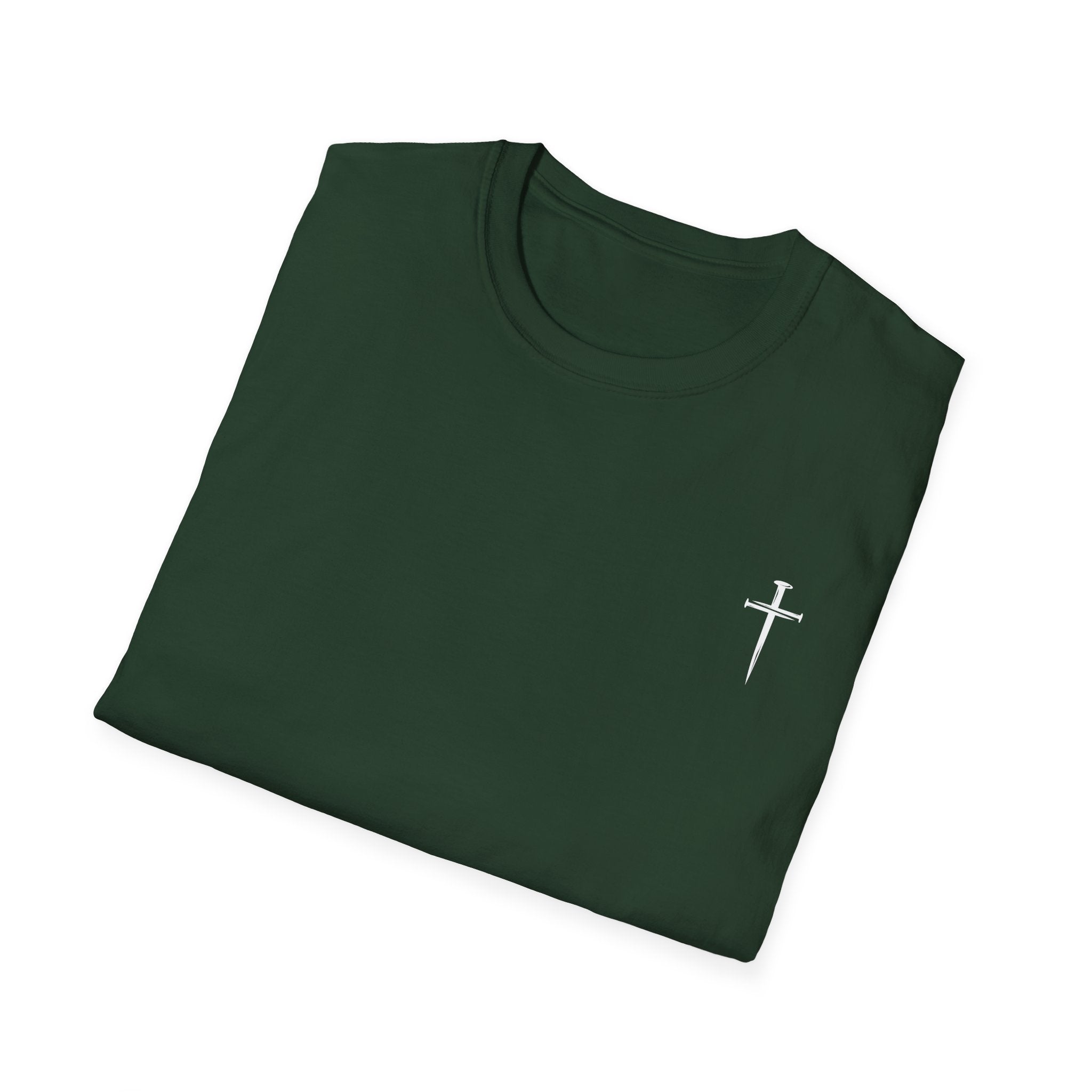 Back design - Jesus Has My Back T-Shirt — Christian Faith Cross Tee