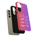 Samsung Faith, Love & Hope Gradient Phone Case — 'Now These Three Remain' Christian Protective Case