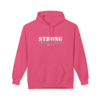 Strong & Courageous Hoodie — Inspirational Motivational Pullover