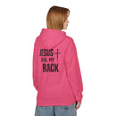 Jesus Has My Back Midweight Softstyle Fleece Hoodie