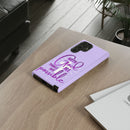 Samsung - "With God All Things Are Possible" Inspirational Purple Tough Case
