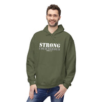 Strong & Courageous Hoodie — Inspirational Motivational Pullover