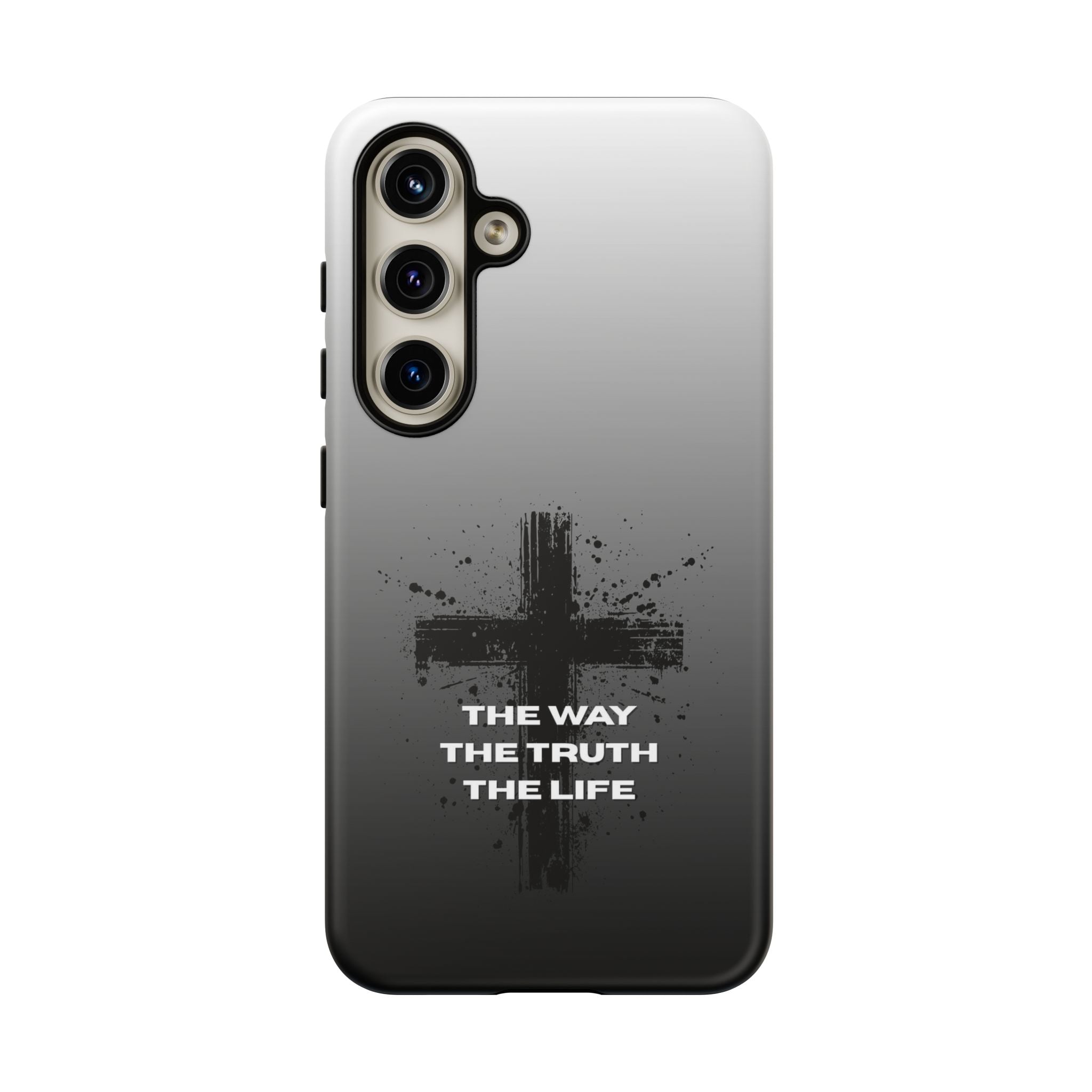 Christian Cross Phone Case — "The Way The Truth The Life" Protective Phone Cover