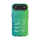 iPhone - 'Faith Love Hope' Christian Cross Protective Cover